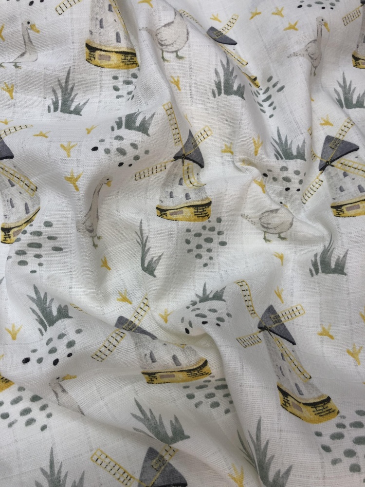 картинка Муслин 2-х слойный принт ПБ129 от магазина Компания "Бенефис