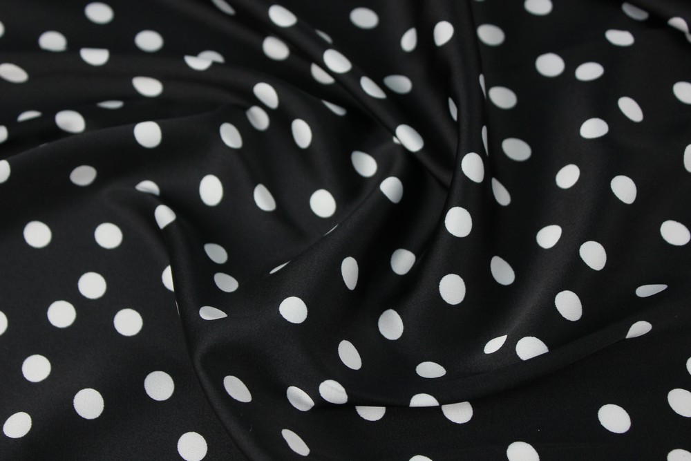 картинка Атлас стрейч горох АХ190 от магазина Компания "Бенефис