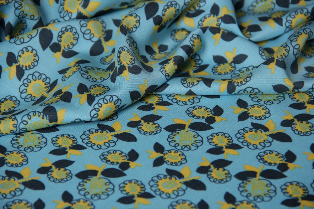 картинка Вискоза принтованная ВИ267 магазин Компания "Бенефис являющийся официальным дистрибьютором в России  картинка Вискоза принтованная ВИ267 от магазина Компания "Бенефис