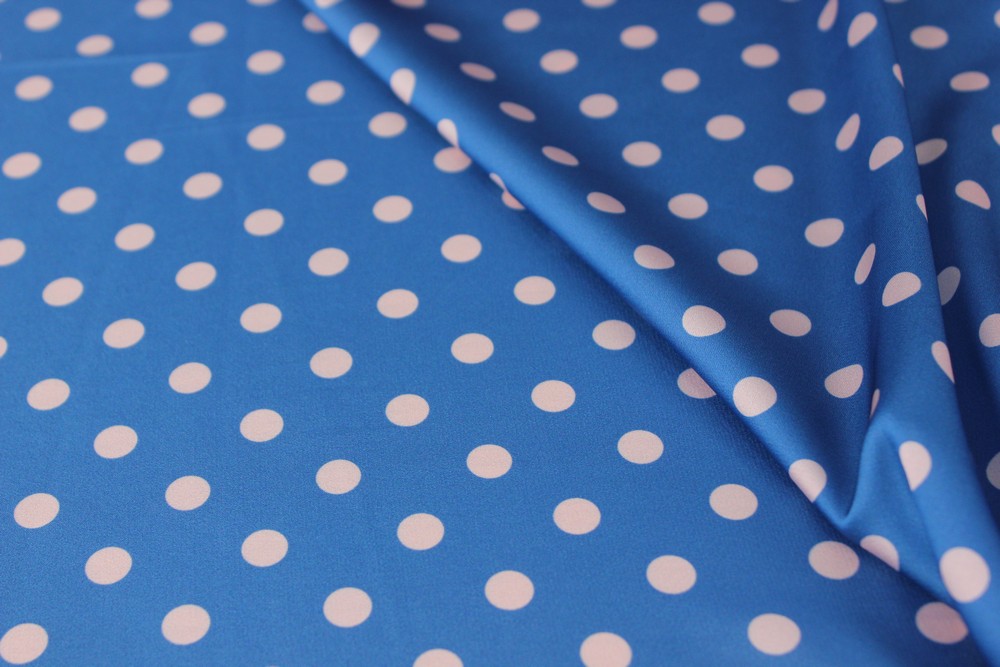 картинка Атлас стрейч горох АХ189 от магазина Компания "Бенефис