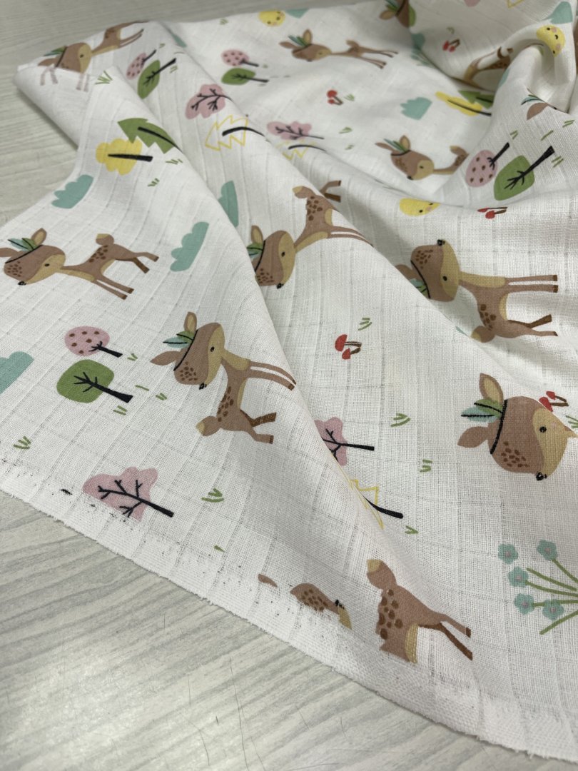 картинка Муслин 2-х слойный принт ПБ128 от магазина Компания "Бенефис