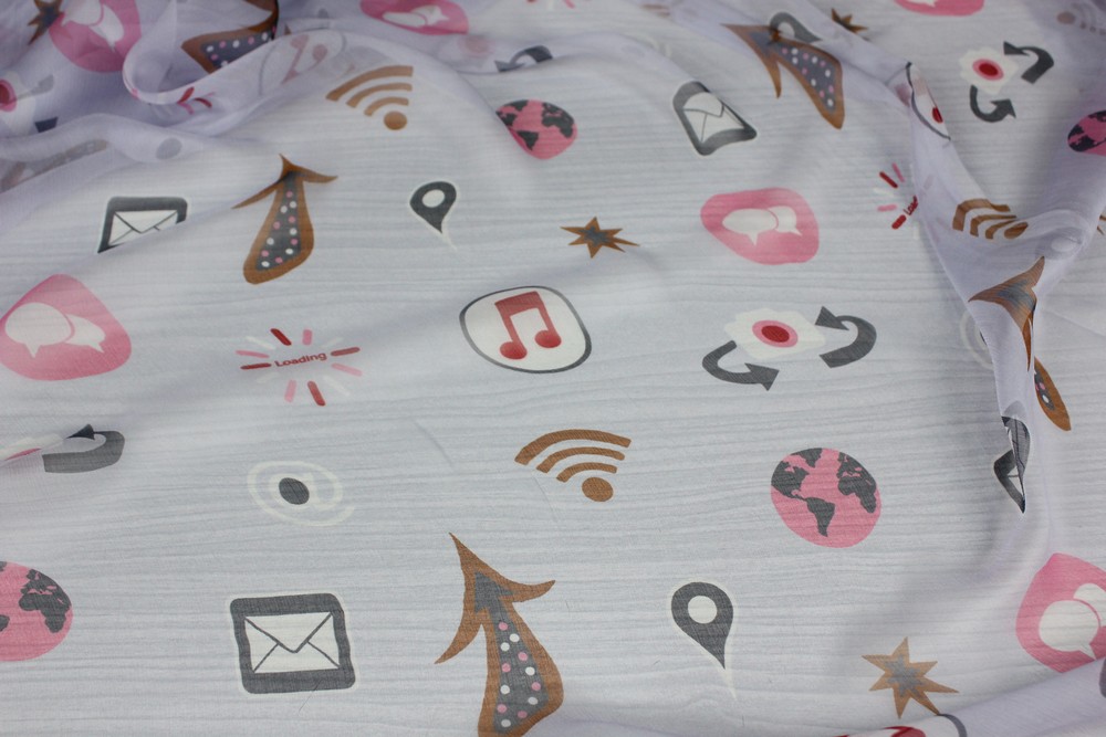 картинка Шифон натуральный Ш509 магазин Компания "Бенефис являющийся официальным дистрибьютором в России  картинка Шифон натуральный Ш509 от магазина Компания "Бенефис