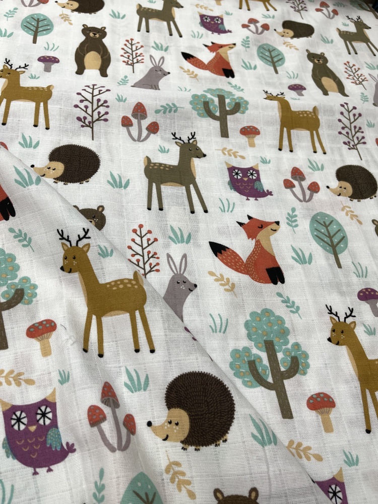 картинка Муслин 2-х слойный принт ПБ132 от магазина Компания "Бенефис