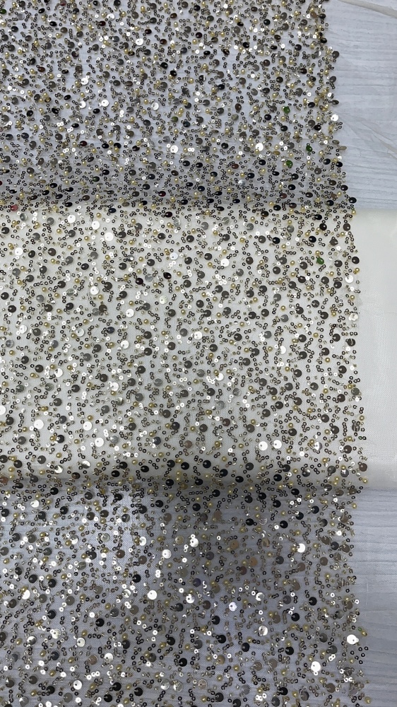 картинка Сетка с бусинами и пайетками ДЧ93 от магазина Компания "Бенефис