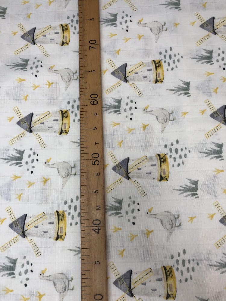 картинка Муслин 2-х слойный принт ПБ129 от магазина Компания "Бенефис