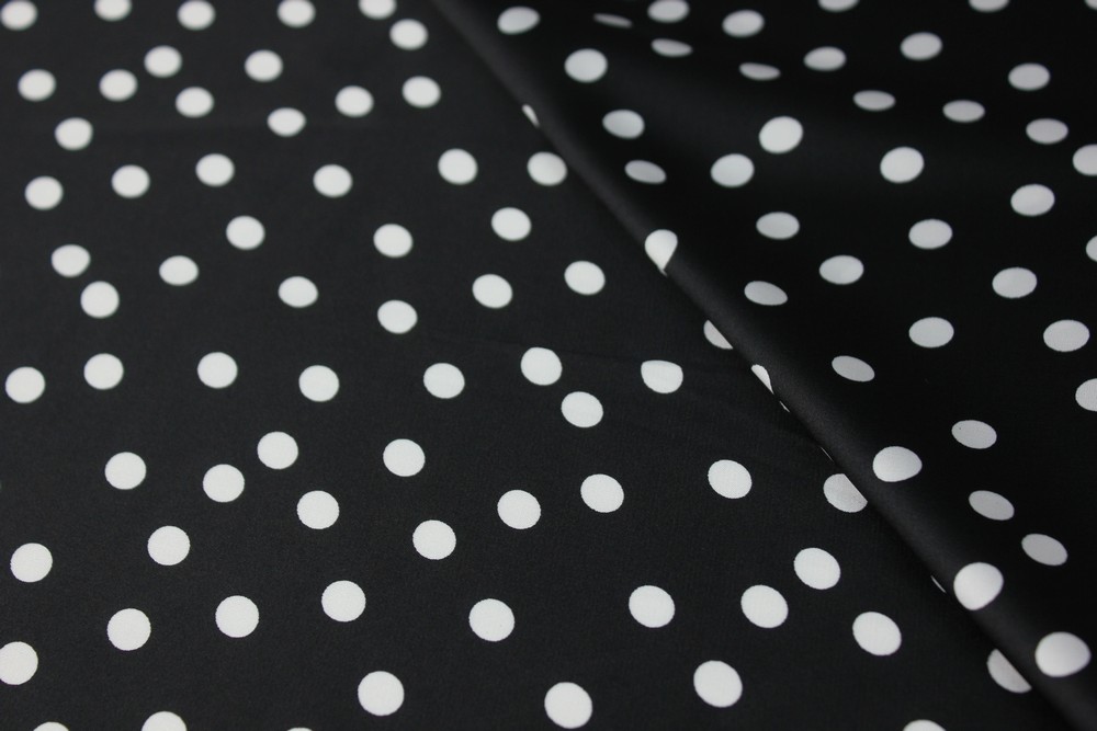 картинка Атлас стрейч горох АХ190 от магазина Компания "Бенефис