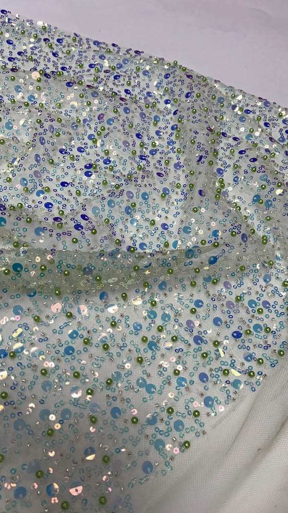 картинка Сетка с бусинами и пайетками ДЧ96 от магазина Компания "Бенефис