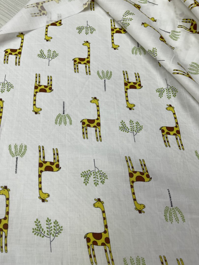 картинка Муслин 2-х слойный принт ПБ89 от магазина Компания "Бенефис